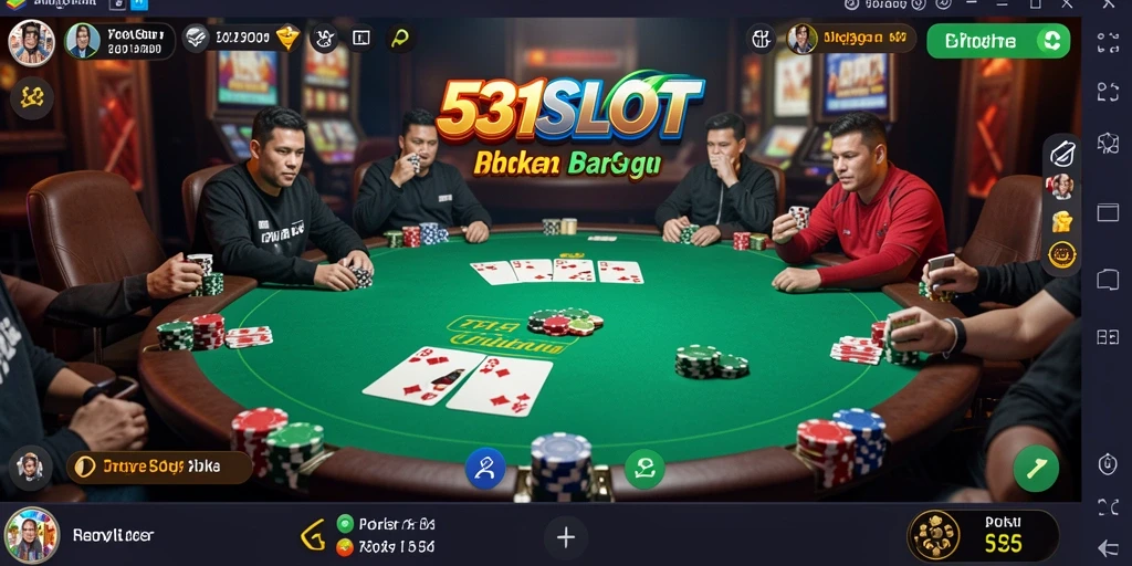 Tangkapan layar utama 531SLOT menampilkan aksi seru permainan Poker.