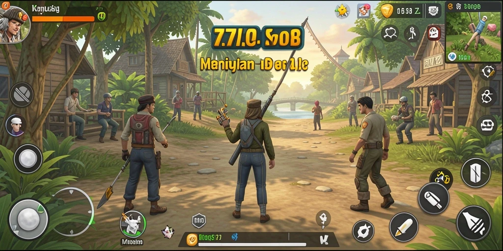 Tampilan screenshot utama 77RT yang menampilkan gameplay proses simulasi.
