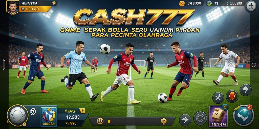 Tampilan permainan <strong>CASH777</strong> yang intens dan penuh strategi dalam sepak bola.