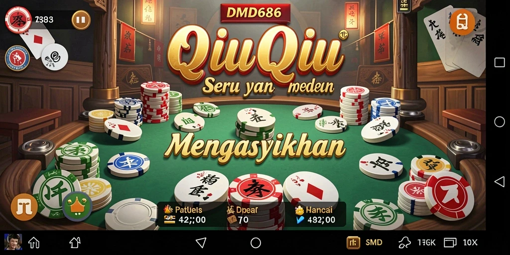 Tangkapan layar DMD686 menampilkan gameplay seru QiuQiu.