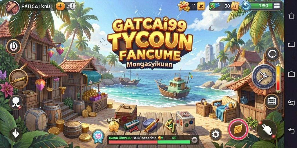 Tangkapan layar gameplay FATCAI99 yang menampilkan manajemen bisnis yang menarik.