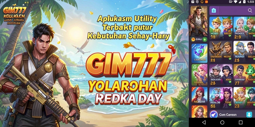 Tampilan antarmuka GIM777 yang sederhana dan intuitif.
