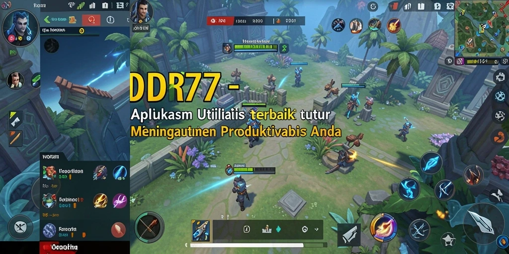 Tampilan antarmuka IDR77 yang sederhana dan menarik.