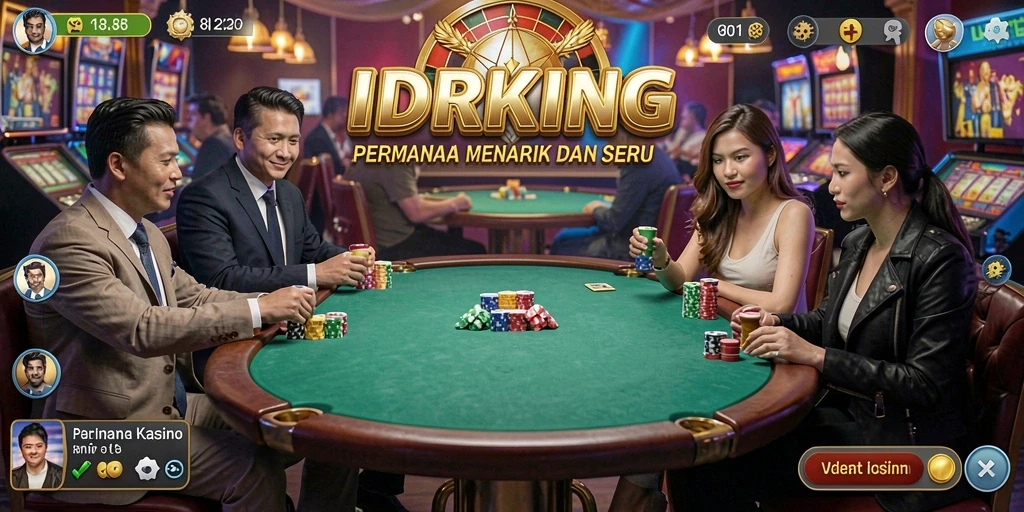 Tangkapan layar IDRKING menampilkan aksi permainan kasino yang mendebarkan.