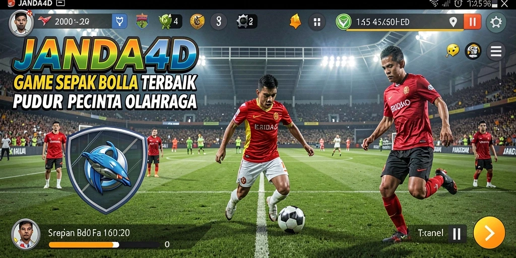 Gameplay menarik dari JANDA4D dengan aksi sepak bola seru.
