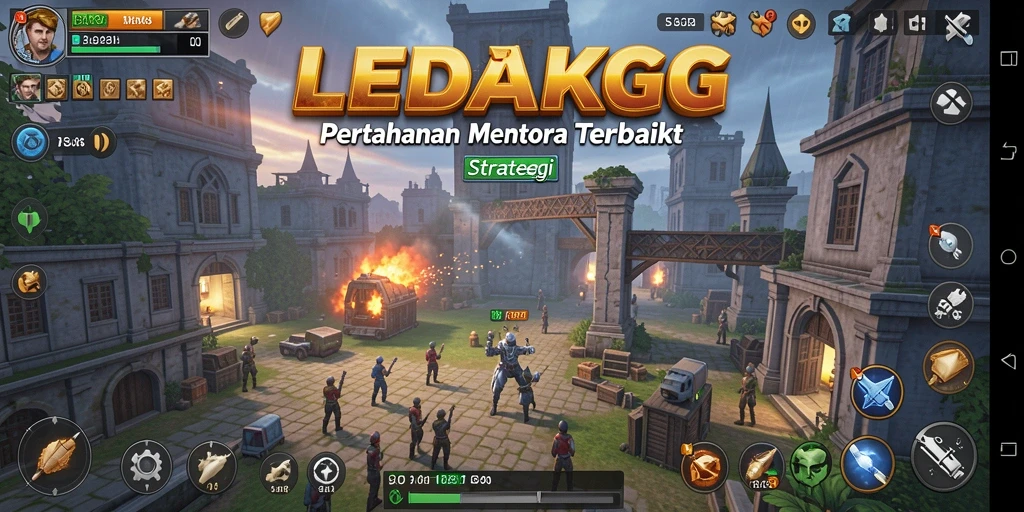 Gameplay <strong>LEDAKGG</strong> yang menegangkan dalam Tower Defense.