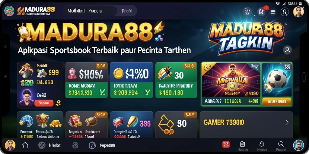 Tampilan gameplay menarik dari aplikasi Sportsbook MADURA88.