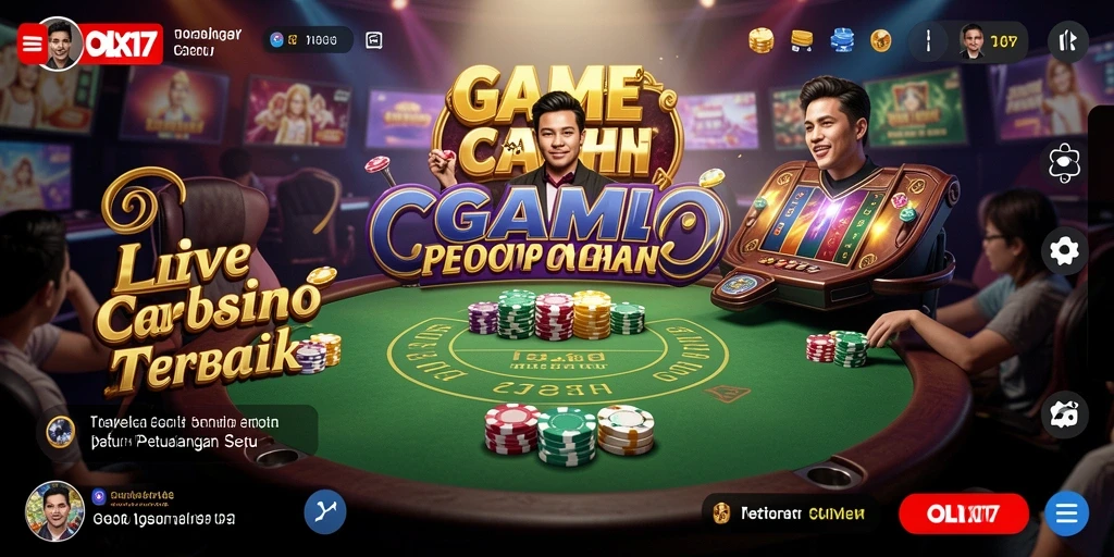 Tampilan gameplay Live Casino yang menarik dan interaktif.