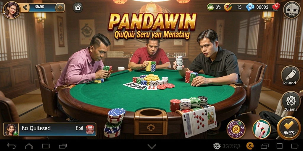 Screenshot gameplay QiuQiu PANDAWIN yang mengasyikkan.