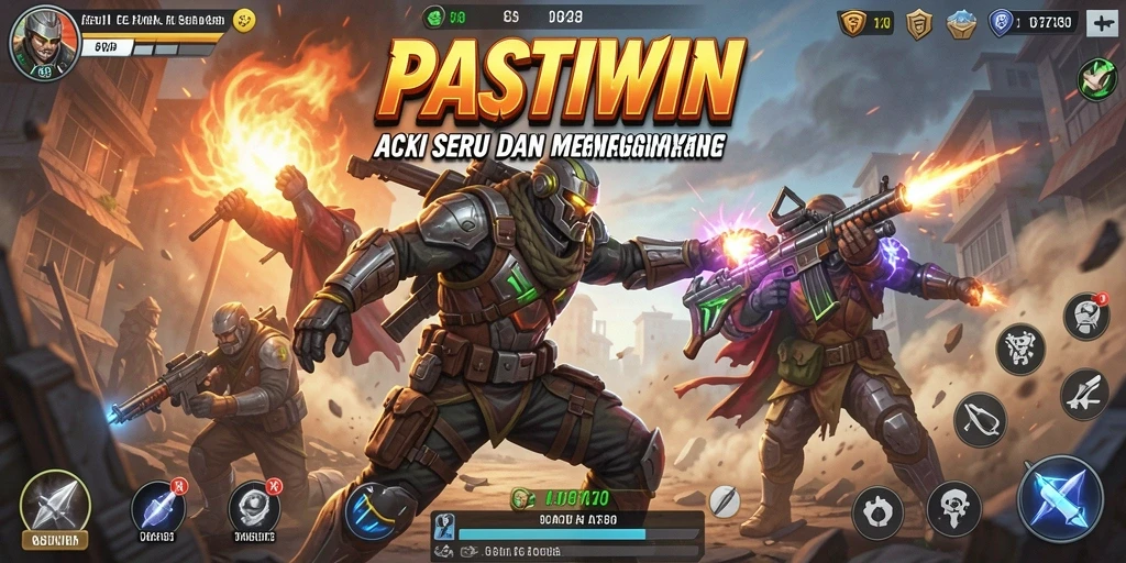 Tampilan seru dari gameplay PASTIWIN yang penuh aksi.