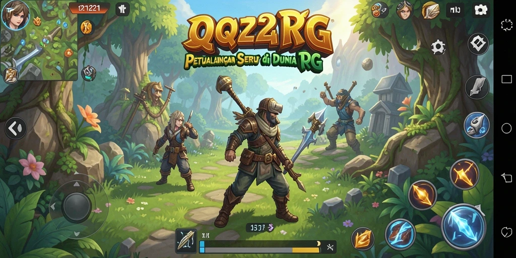 Tampilan gameplay menarik dalam petualangan RPG yang epik.