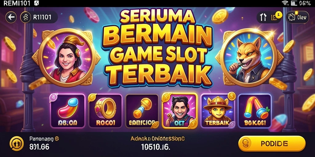 Screenshot utama menunjukkan gameplay mengasyikkan dari game Slot.