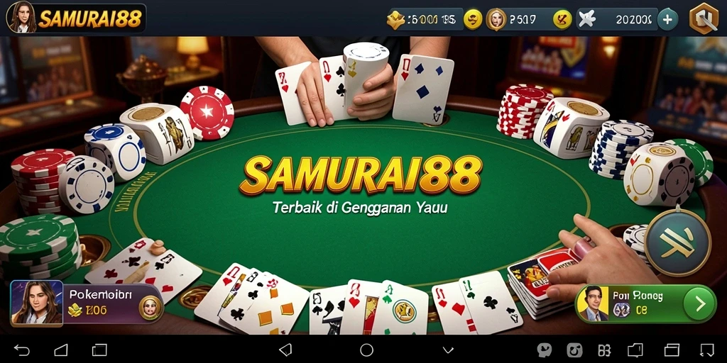 Tampilan gameplay poker yang seru di SAMURAI88.