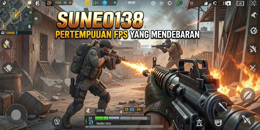 Gameplay seru dalam SUNEO138 dengan aksi tembak-menembak yang intens.