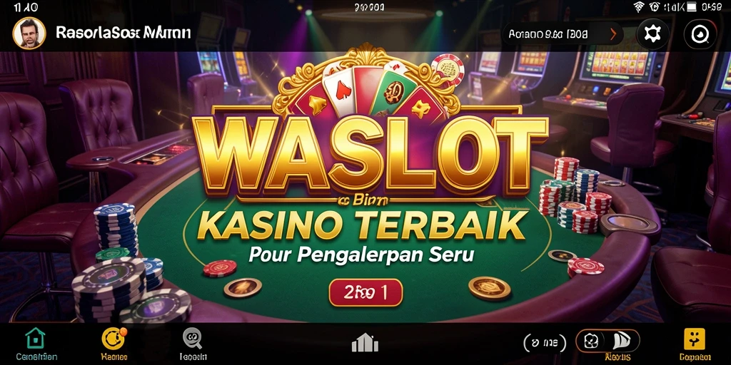 Tampilan gameplay menarik dalam WASLOT dengan berbagai pilihan permainan Kasino.