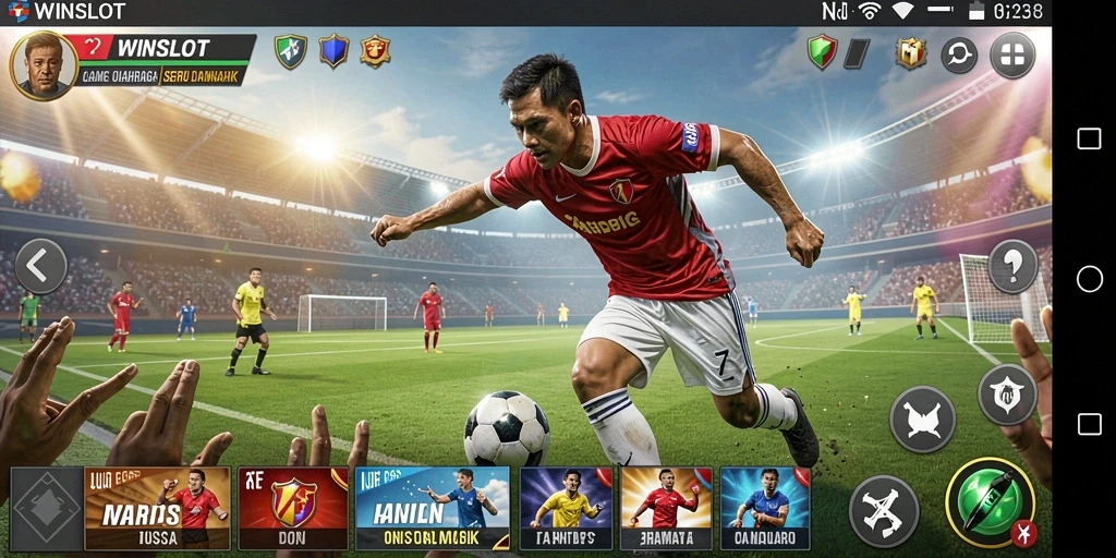 Tampilan seru gameplay WINSLOT yang menghadirkan olahraga menantang.